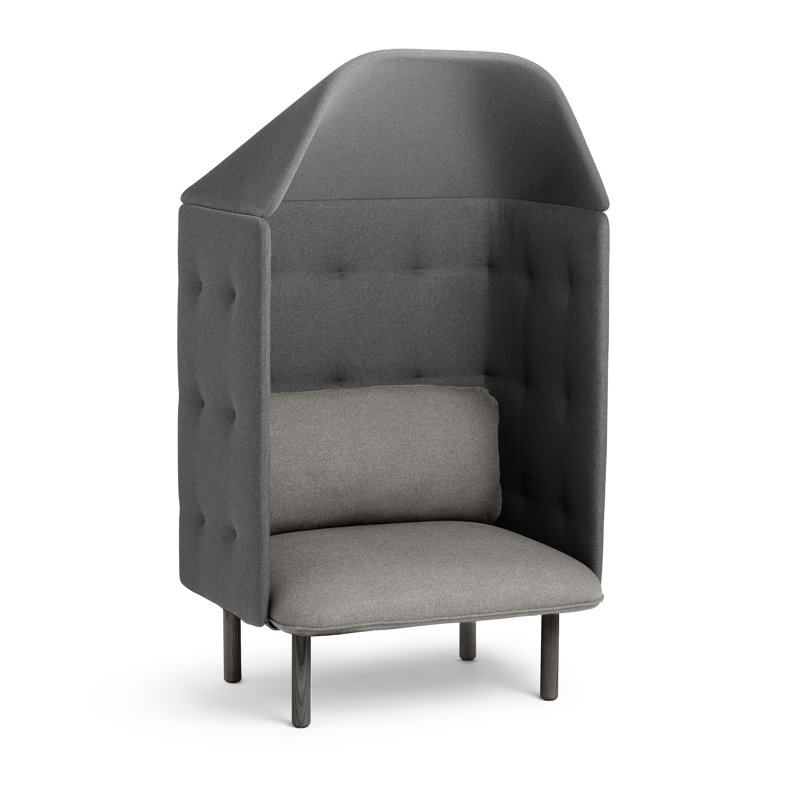 Chaise de réception avec auvent QT, Gris / gris foncé
