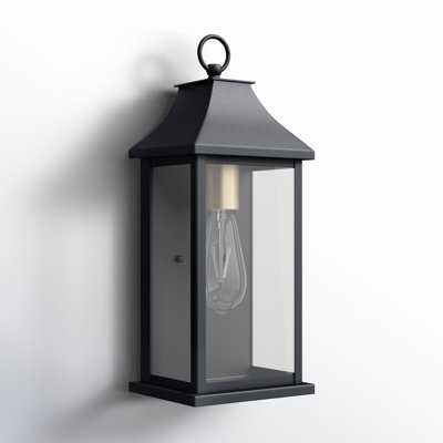 Wilcher 3-Light Dusk-to-Dawn Outdoor Wall Lantern