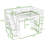 Full Wood Loft Bed with LED Light, Wardrobe, Desk and Shelves-803855258