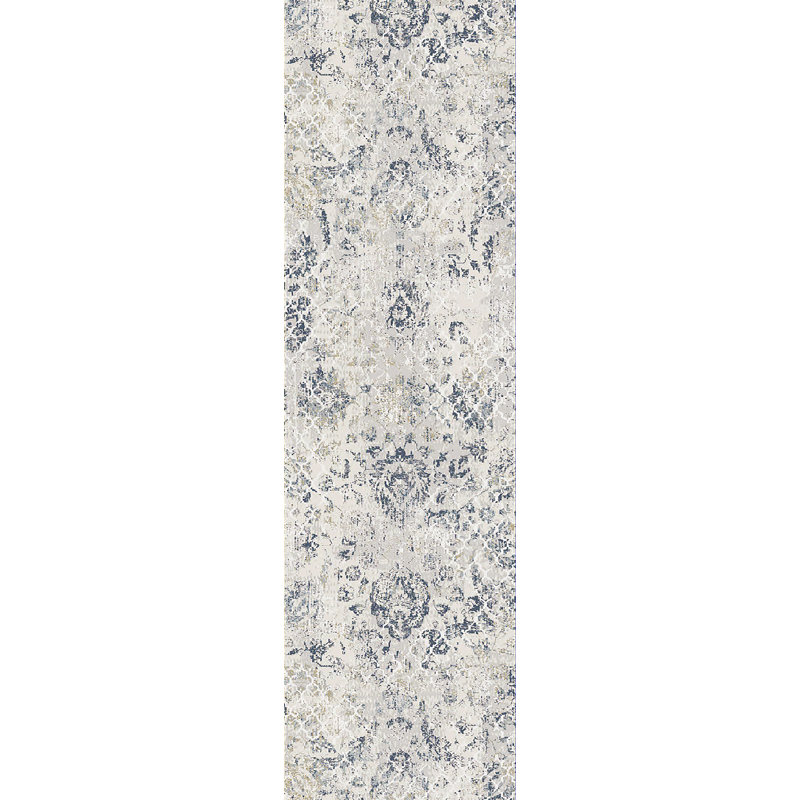 Tapis crème / gris Felda, Rectangle 7 pi 10 po x 10 pi 10 po