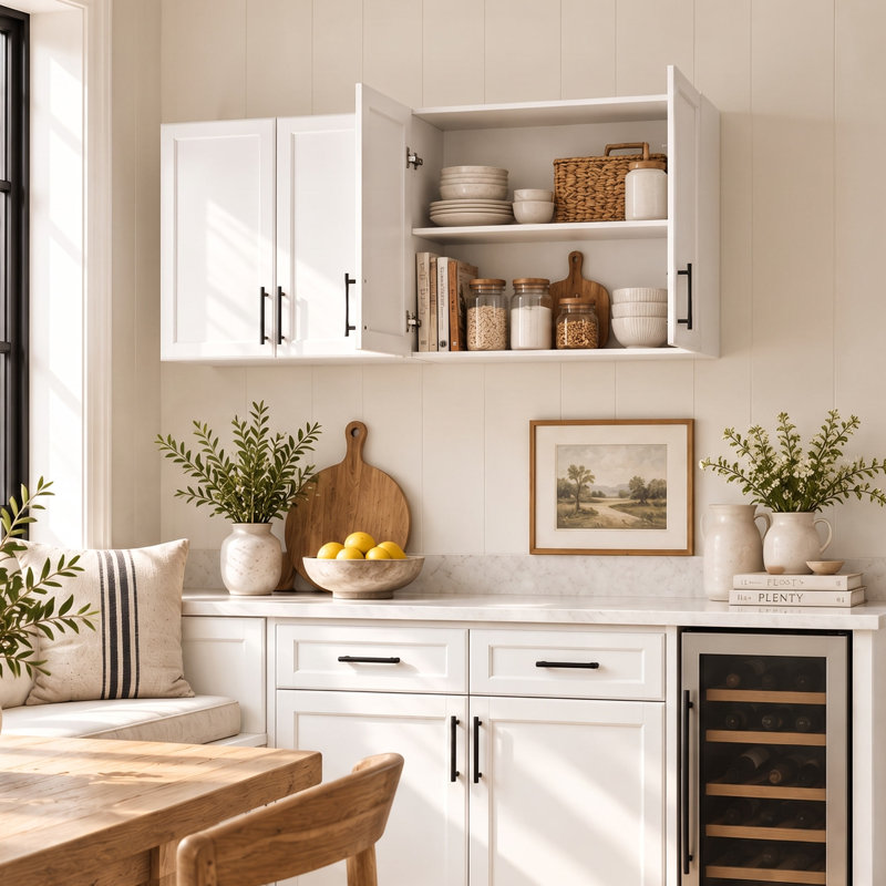 Armoire murale de 48 po de largeur pour buanderie et cuisine