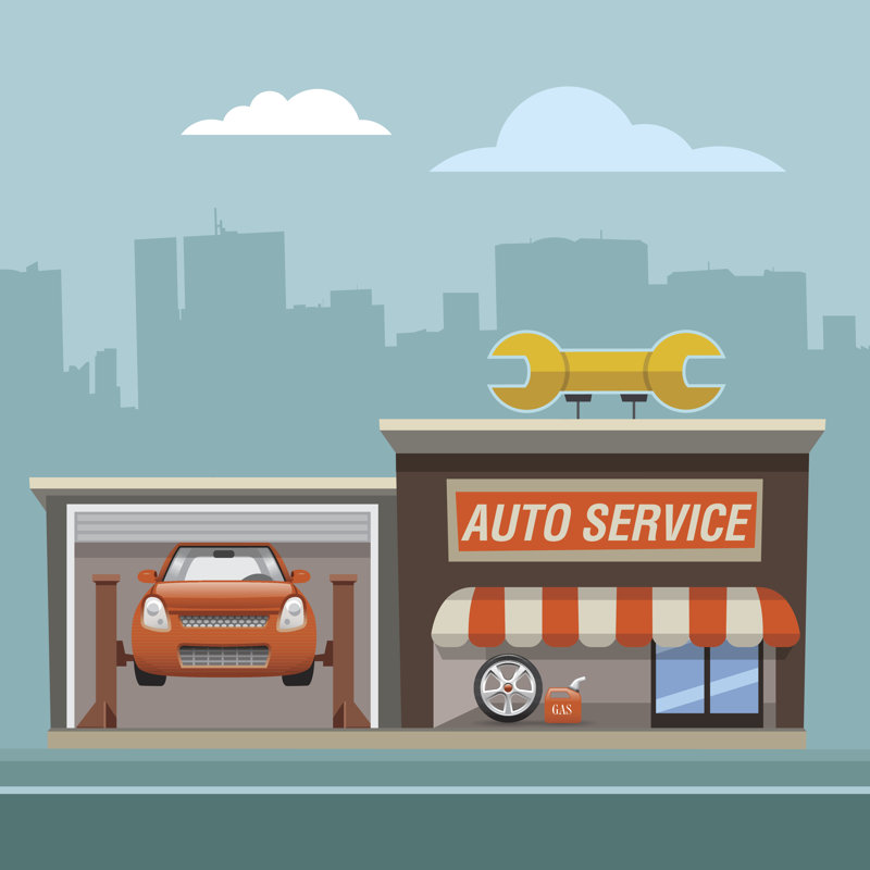 Repair_Service - Wrapped Canvas Print, 30cm H x 30cm W x 3.8cm D