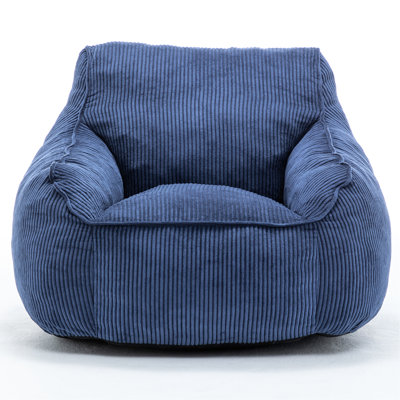 Fauteuil à billes confortable, velours côtelé, adulte et adolescent, détente, conception ergonomique, rembourrage en mousse, salle de jeux, grand fauteuil à billes en velours côtelé avec design pour adolescent, mousse rembourrée, appartement adapté