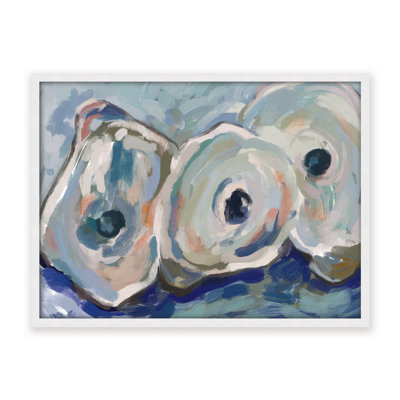 Coastal Retreat Pearlescent Elegance: Oyster Abstract