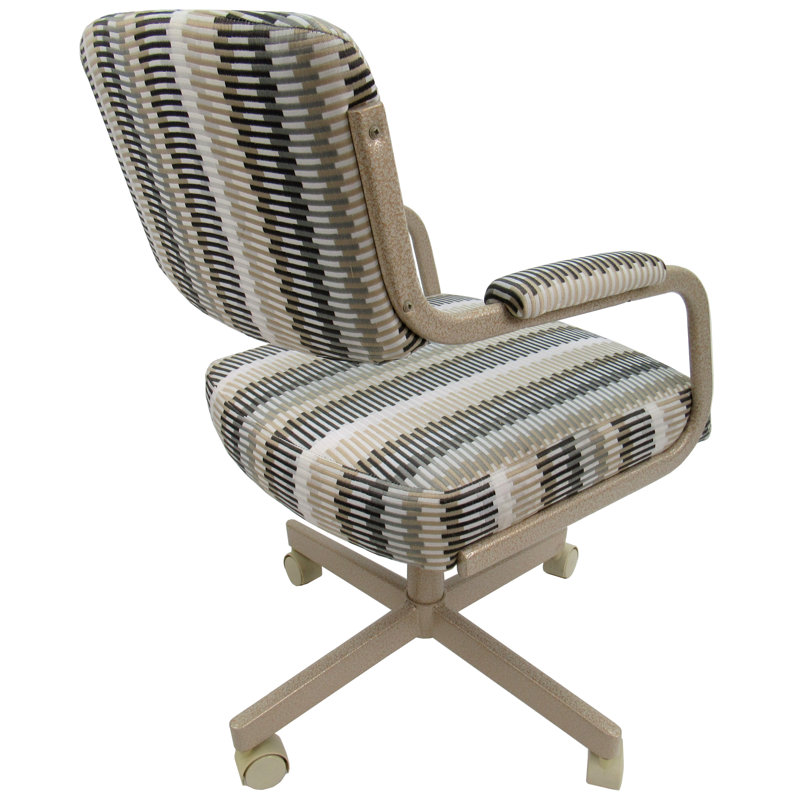 Dengler Cotton Metal Arm Chair in Gray