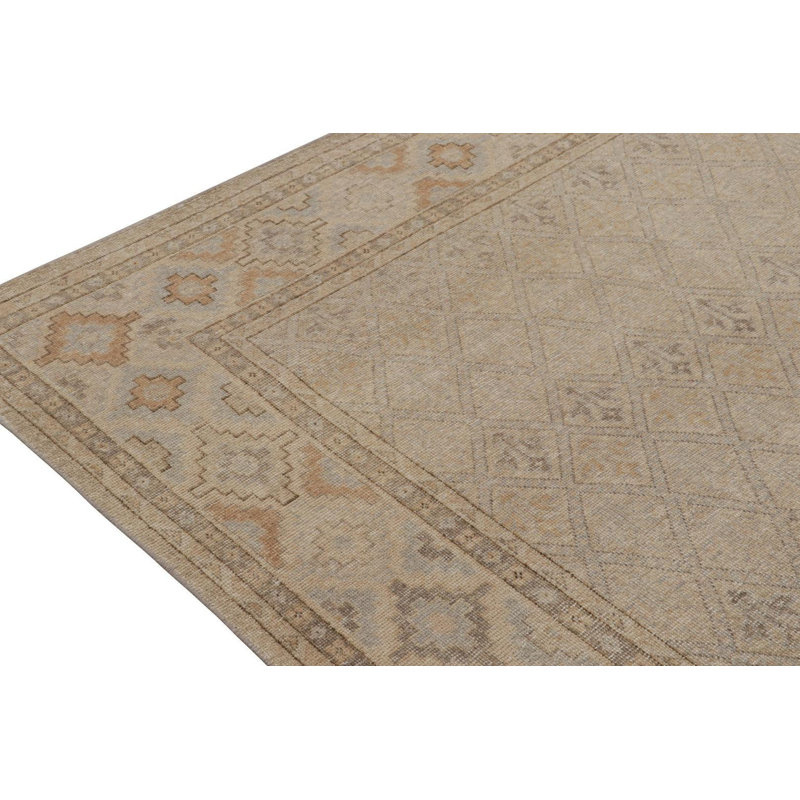 Distressed Homage Handmade Kilim Wool Geometric Area Rug, Rectangle 10' x 14'