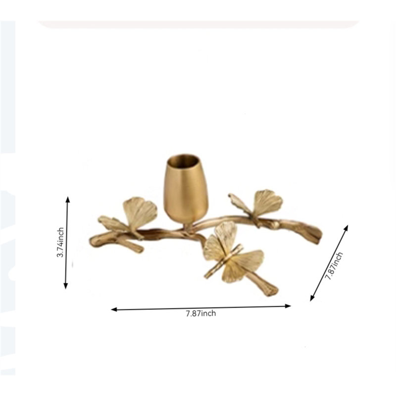 Bougeoir de table en métal 3,74 po H