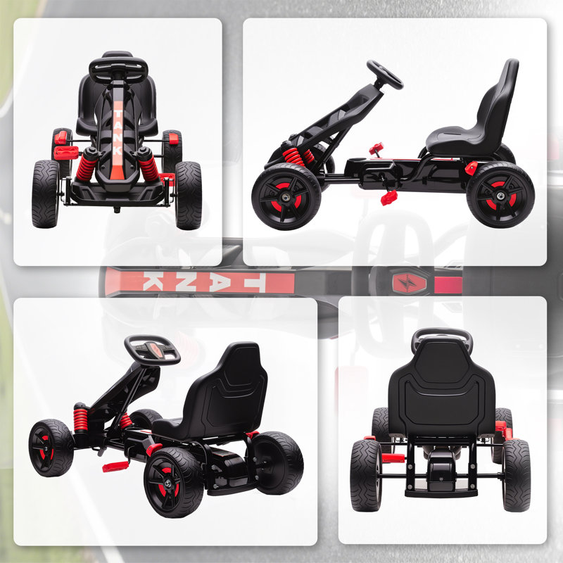 Zoomie Kids Go Kart, Red