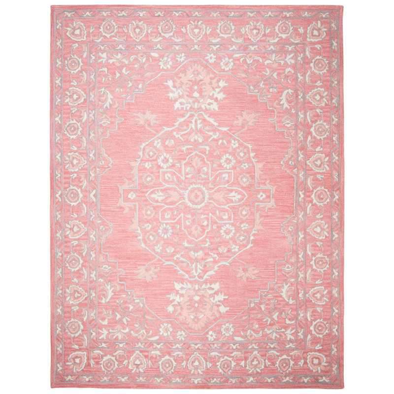 Crissyfield Hand Tufted Wool And Cotton With Latex Oriental Rug, Rectangle 4' x 6'