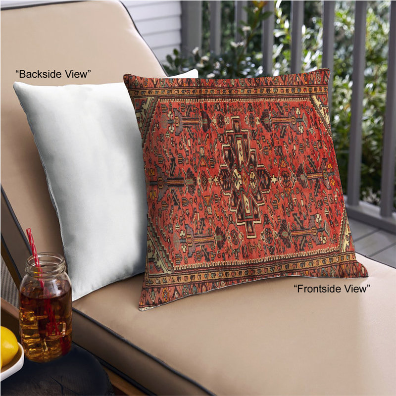 Floral Throw Pillow, Microsuede