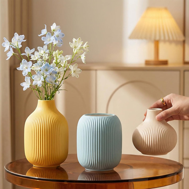 Small Matte Bright Ceramic Vase