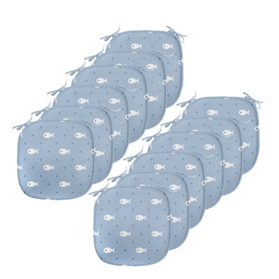 Fish and Anchor Chair Pad Cushion