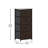 Melisaa 4 Drawer Storage Dresser with Cast Iron Frame, Wood Top and Engineered Wood Drawers-92596369