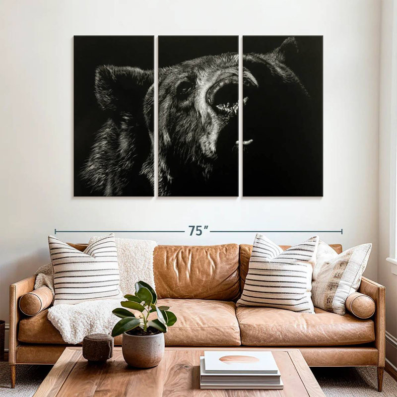 Brampt Scratchboard Critic, 42" H x 65" W