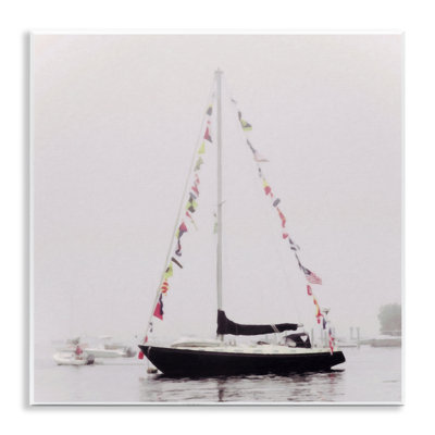«Sail Drape in Harbor», art mural sur toile par Graffi *ee Studios