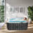 185 Gal. Inflatable Hot Tub 57 In. X 57 In. X 25 In. Portable Blow Up Hot Tub Square For 2-4 Person 110-Jet Outdoor Spa