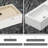 18X10   Ceramic Rectangle Wall Mount Bathroom Sink With Single Faucet Hole