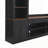 Farmhouse 4-Piece Entertainment Wall Unit Set With Bookshelf For Tvs Up To 70"-1139418406