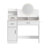 Adlai Elegant and Functional 42-Inch White Makeup Vanity