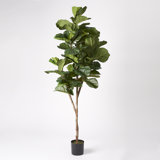 82.5'' Faux Fiddle Leaf Fig Tree in Pot