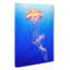 Orange Jellyfish In Abstract - Wrapped Canvas-55366902