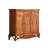 Brown Solid Wood Shoe Storage Bench