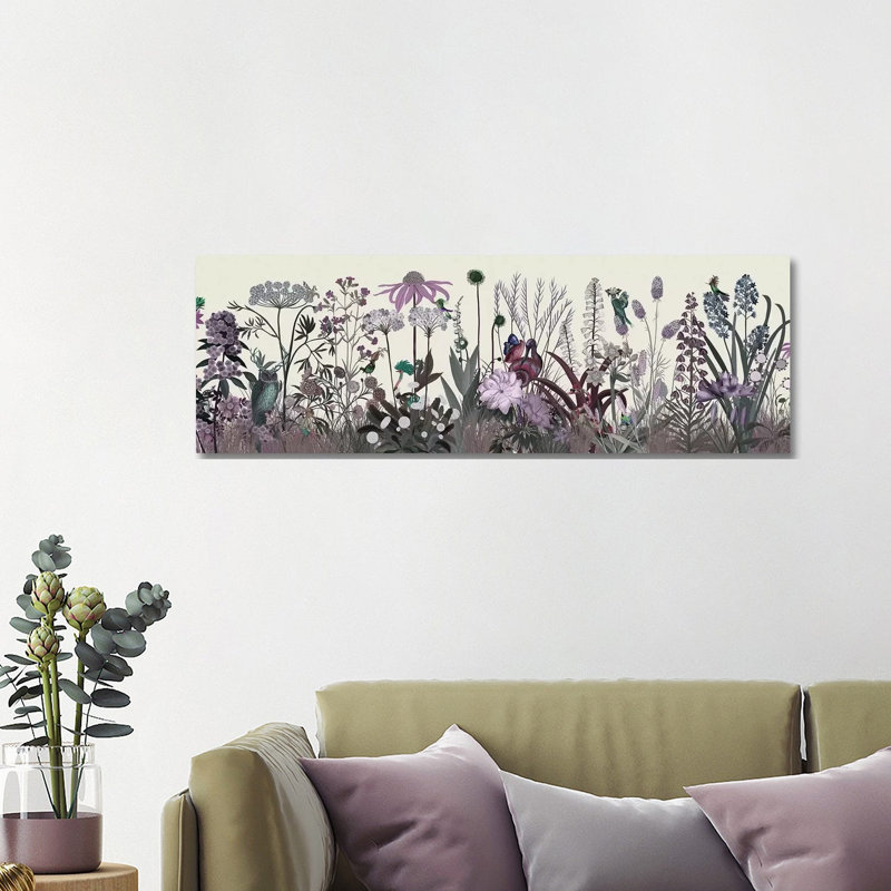 Wildflower Blush by Fab Funky - Wrapped Canvas Panoramic Print, 121.92 cm H x 40.64 cm W x 1.91 cm D