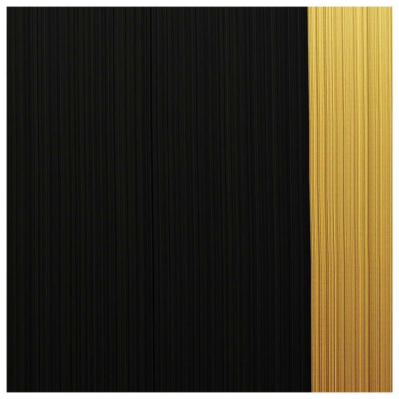 Couvertures à rayures verticales noires et dorées, L 60 po x H 80 po