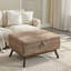 Banc de rangement en tissu