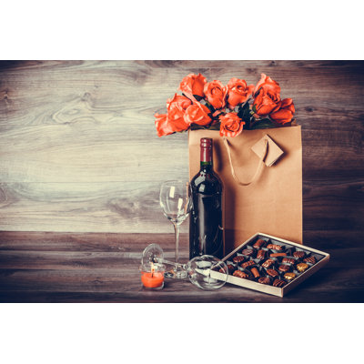 Wine 1 Piece Wrapped Canvas Wall Art