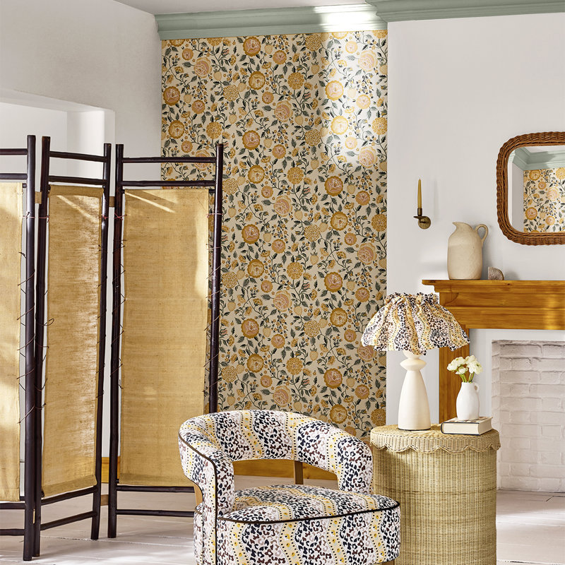 Cath Kidston Strawberry Garden Yellow Wallpaper