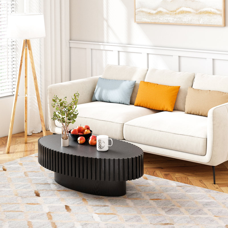 Table basse ovale