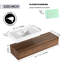 Meuble-lavabo 60 po Fatmata, meuble-lavabo 60 po avec comptoir, meuble-lavabo 60 po, ensemble de meuble-lavabo simple 60 po, meuble-lavabo simple 60 po avec 3 tiroirs et lavabo en résine-127829025-127829026