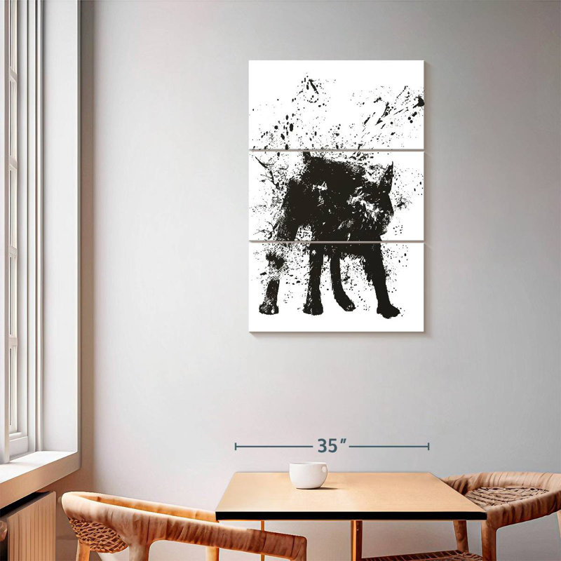 Hitzel Wet Dog, 57" H x 36" W