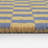 Checkerboard Blue Geometric Doormat