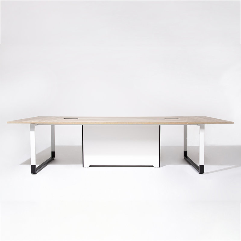 Table de conférence rectangulaire, Orme pâle, H 29,53 po x L 118,11 po x l 47,24 po