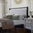 Queen Size Platform Bed Frame, Bedroom Solid Wood Upholstered Bed, Gray-toned With Fluffy Soft Headboard
