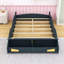Lit plateforme pour voiture de course double avec rangement et roues-1065778327