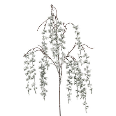 46" Metallic Hanging Iced Branch