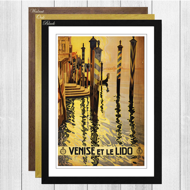 Single Picture Frame Print, Black