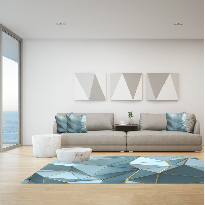 Friedolf Geometric Area Rug, Rectangle 140 x 200cm