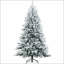 Arbre de Noël artificiel enneigé 6 pi avec 994 pointes, support en métal pliable, assemblage facile, arbre de Noël articulé pour la maison, le bureau, les Fêtes, vert-890058303