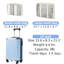 Bagage à main 20 pouces Hardshell, valise légère en ABS durable avec roulettes pivotantes, verrou TSA intégré, 2 cubes de rangement-130477091