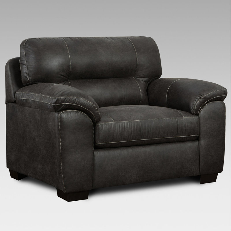 Chaise contemporaine en bois de frêne - et siège confortable avec accoudoirs coussinés en tissu, couleur mousse haute confort