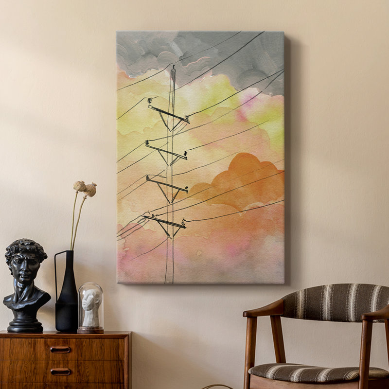 Cloudy Communication I -Custom Wrapped Gallery Cavas