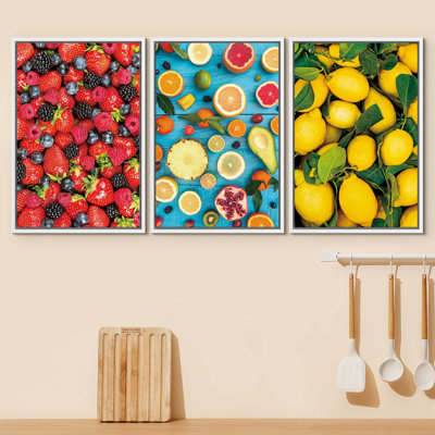 Berry, Orange & Lemon Display Food Fruit Photography Realism Chic Closeup Ultra