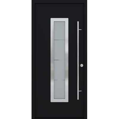 Porte d'entrée en acier pré-suspendue