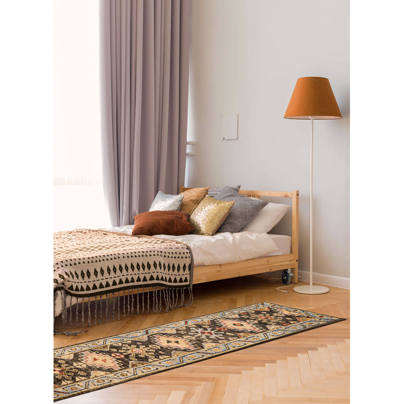 Tapis gris Jules Serapi 2 pi 6 po x 7 pi 10 po