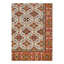 Tapis oriental ivoire / rouge / vert clair en laine / coton 7 pi 11 po x 9 pi 11 po Oriental