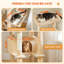 Cat tree, scratching post covered with sisal, extra-large metal hammock, and 2 large apartments-117191873